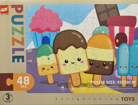 48pc Puzzle - Ice Creams