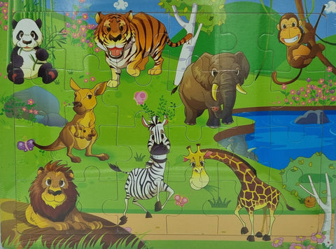 24pc Puzzle - Zoo Animals