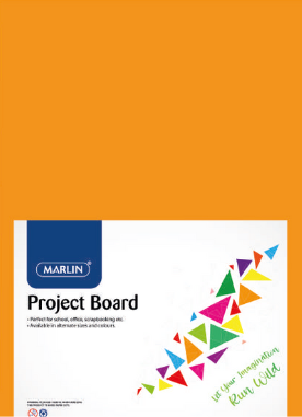 A4 160gsm Bright Project Board - 50 sheets